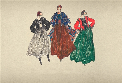 Los dibujos de Yves Saint Laurent